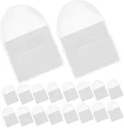 jojofuny 100Pcs Portable Coin Holder Bags Clear Coin Storage Pouches for Collectors for Tokens Badges Medals and Items and Wear Resistant Design