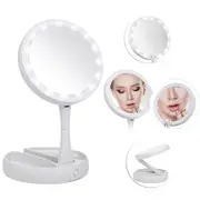 10X Magnification Double-Side Makeup Mirror with Light