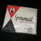 VTG Springmaid Sheets Full/Double Bed Size White Muslin New In Package