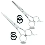 PROFESSIONAL JAPANESE HAIR CUTTING+THINNING RAZOR SCISSORS BARBER SHEARS SET