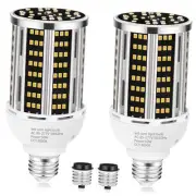 50W 2 pack LED Corn Light Bulb,3000K Warm White 6500LM(500W Equivalent )