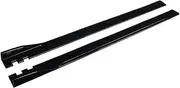 F30 F80 2m Car Side Skirt Extensions Winglet Splitters Lip Compatible for BMW F10 F11 F32 F33 F36 F30 F80 M3 F82 M4 G30 G31 Exterior Part(Bright Black)