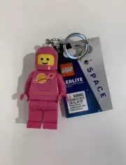 ⭐️ Lego Space Minifigure PINK Spaceman LED LITE Keychain Light In Hand 2024 ⭐️