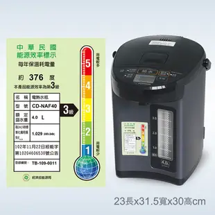 象印 4L / 5L日本製微電腦電動熱水瓶 CD-NAF40/CD-NAF50