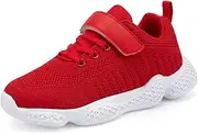 [Voxge] Boys Sneakers Girls Athletic Shoes Kids Hook and Loop Fashion Shoes