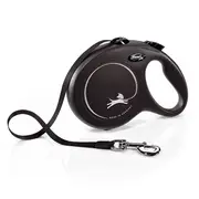 Flexi Classic Retractable Tape Dog Lead Black 8m Large