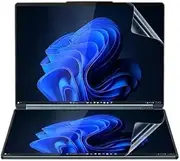 Primary and Secondary Screen Film Compatible with 2025 Lenovo Yoga Book 9i 14 2-in-1 Gen 10 Laptop, Dual Screen Protector 14'' High Definition Scratch Resistant Film (Clear)