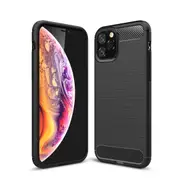 MCC Slim iPhone 11 Pro Shockproof Soft Carbon Case Cover Apple Skin 11Pro [Black]
