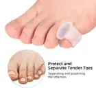 2Pcs=1Pair Spacers Silicone Separator Pedicure Tool Toe Separator