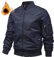 [SAOJEYI-DG] Men's Tactical Jacket With Double Pocket Leisure Full Zipper Soft Shell Slim Flight Suit Coat