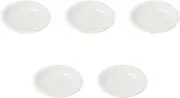 Set of 5, White 5.9 inches (15 cm) Plate, 5.9 x 0.9 inches (15 x 2.3 cm) | Hasamiyaki Setomonohonpo