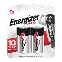 在飛比找樂天市場購物網優惠-【Energizer 勁量】MAX鹼性2號C電池2入(1.5