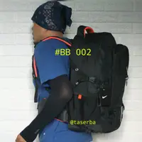 在飛比找蝦皮購物優惠-旅行袋背包戶外衣服身體袋 BB 002 背包運動旅行包巨型黑
