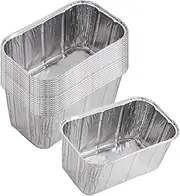 DONSIQIZZ 25 Pack Foil Drip Pan Liners for Char Griller 8128 8036 8536 Flat Iron Griddle Gas Grills, Compatible with CharGriller Flatiron Griddle Grease Cup Liners, Aluminum Pans Disposable 7" x 4.2"