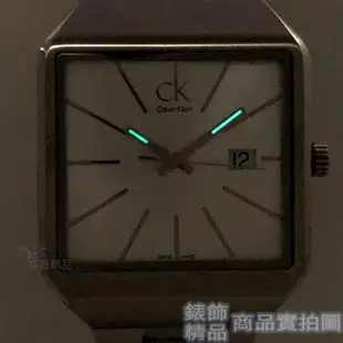 CK手錶Calvin Klein K3L31166 大. K3L33166 小 雅痞方形銀白面鋼帶情人 對錶【錶飾精品】