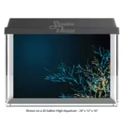 Fantasy Abstract Navy Polyester Fish Tank Glass Backdrop Aquarium Background