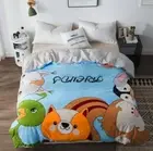 3D Monkey Penguin NAO7708 Bed Pillowcases Quilt Duvet Cover Set Queen King Fay