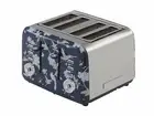 Laura Ashley Elveden 4 Slice Toaster Navy Blue SBT583BS