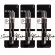 3 Covergirl Easy Breezy Brow Fill + Define Pencil - 505 Rich Brown