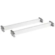 Flexi Storage Home Solutions 230mm White Basket Frame Cross Bars Stackable - 2 Pack