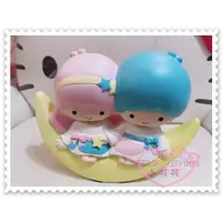 在飛比找蝦皮購物優惠-♥小花花日本精品♥ Hello Kitty 雙子星陶瓷撲滿存