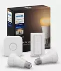 Philips Hue White Ambiance E27 A60 Kit - 2 x Smart LED Globes Switch Hue Bridge