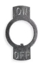 (50-PACK) CARLING Y01 TOGGLE SWITCH ON/OFF LEGEND PLATE *S23