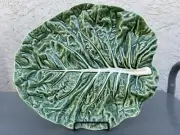 Lg Bordallo Pinheiro Cabbage Leaf Serving Platter