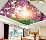 3D Sun Sakura 1049 WallPaper Murals Wall Print Decal Wall Deco AJ WALLPAPER
