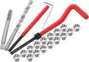TOKIDNY 1 Set Thread Repair Tool Rethreading Tool Helicoil Thread Repair Kit Metric Helicoil Thread Repair Kit Stainless Steel Thread Repair Kit Threaded Hole Repair Kits