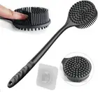 Silicone Body Scrubber, 2 In 1 Silicone Back Scrubber for Shower, Upgraded Body