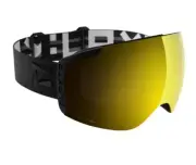 Flaxta Episode BRAND NEW Snow Goggles Black With Gold Mirror Lens Onesize