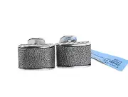 DAVID YURMAN STERLING SILVER CHVRON TEXTURED TOP CUFFLINKS BRAND NEW BOX #482