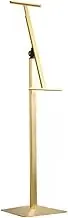 Floor Standing Sign Holder Adjustable Sign Stand for Malls Schools Restaurants Vertical and Horizontal Display Gold Color