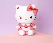 Sanrio Character Hello Kitty Lolita Red Stuffed Toy Plush 8 Inch (Small)