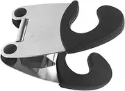 CHILDWEET Stainless Steel Pot Side Clamp Kitchen Organization Kitchen Utensil Holder Pot Lid Holder Pot Lid Lifter Kitchen Appliances Kitchen Utensils Pot Lid Support Pot Edge Clip Black