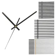 Clock Hands, 12 Set Clock Hands Kits Clock Mechanism Movement Aluminum,Black,A06
