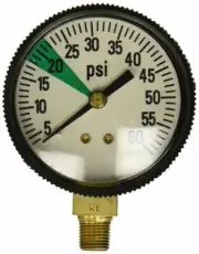Jandy Energy Filter Pressure Gauge 1/8" Threads R0377700