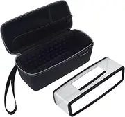 [Eco-Fused] Carry Case and TPU Cover Designed for Bose Soundlink Mini 1 and 2 to Protect and Transport - Bubble Padded Interior for Speaker and Dock - Mesh Pocket to Store Power Adapter - Wrist Strap