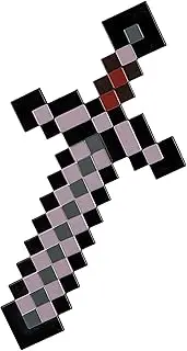 Minecraft Netherite Sword, Official Minecraft Costume Accessory for Kids, Single Size Video Game Costume Prop
