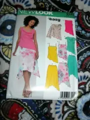 New Look Sewing Pattern 6342 Ladies Top (4 views) and Skirt ~ FF ~ Sizes 6 - 16