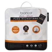 Bianca Relax Right Pure Microfibre Quilt 550gsm Home Bedding White