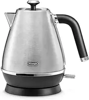 [De'Longhi] Distinta X Design 1.7L Rapid Boil Metal Kettle, Stainless Steel, Anti-Limescale Filter, Cord Storage KBI3001.M - Brushed Steel