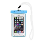 RH11 1pc Luminous Waterproof Phone Case Underwater Swimming Case Phone Pouch For iPhone Samsung Xiaomi Huawei 5.5"-Blue