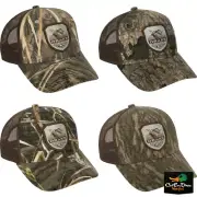 DRAKE WATERFOWL SYSTEMS VINTAGE BADGE LOGO MESH BACK TRUCKER CAP