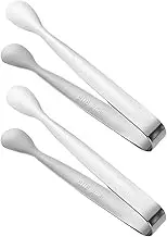 Ice Tongs - Cute Scoops | Appetizers Tong Gold Candy Tong Portion, Set of 2 Ice Gripper Tools for Tea Coffee Bar, 4.3 Inch Food Grade Appetizer Clip