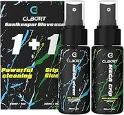 Clbort Goalkeeper Glove Spray Bundle, Contains MSDS Certified 30ml Goalkeeper Grip Spray + 30ml Goalkeeper Glove Wash & Prepare Spray