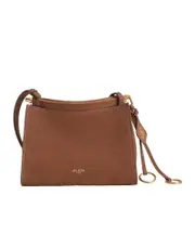LE CLICK SMALL SQUARE BAG IN NUBUCK One size tan