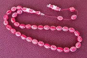 Flexiglass Airplane Glass turkish Flag Misbaha, Tesbih, Tasbeeh, Rosary Beads