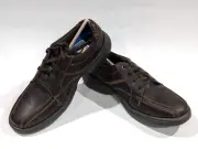 Clarks Bradley Walk Brown Tumb Leather Men's Oxford Shoes - Size 9.5 NWB